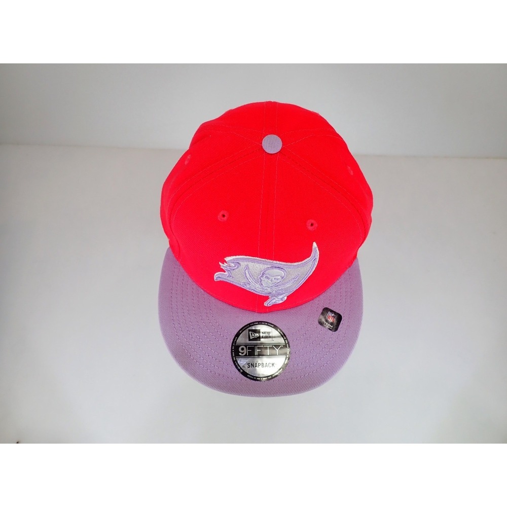 New Era 9FIFTY Tampa Bay Buccaneers Hat Red Lavender 2-Tone Color Pack Snapback - Picture 2 of 9